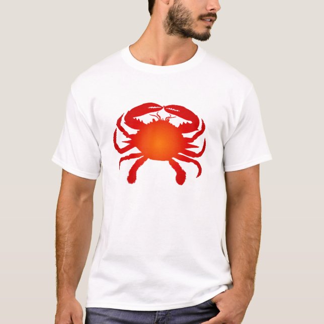 Camiseta Sombra de Caranguejo com Gradiente Laranja Vibrant (Frente)