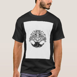 Camiseta Sombra de Erdtree Elden design de arte dourado bri