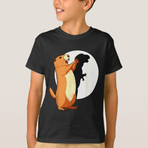 Camiseta Sombra de esquilo dinossauro fantoche engraçado fe