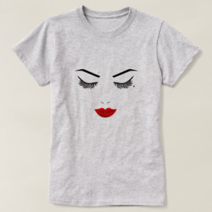 Camiseta Sombra de Olho Beleza Rosto Cílios & Maquiagem de