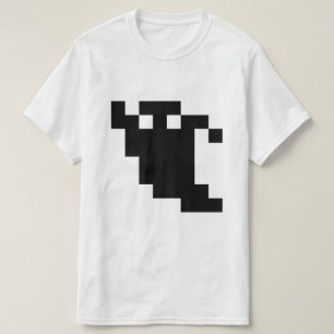 Camiseta Sombra do fantasma do pixel de 8 bocados