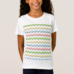 Camiseta Sombra Pastel da Chevron-Gota por Shirley Taylor