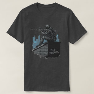 Camiseta Sombras da Cidade Atirador Urbano 