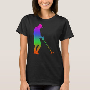Camiseta Sombras De Caça De Tesouros A Cor Do Arco-Íris