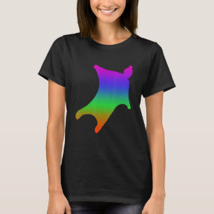 Camiseta Sombras Voadoras De Wingestuque A Cor Do Arco-Íris
