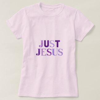 Camiseta Sombreados Roxos Escuros E Luzes Nome "Jesus"