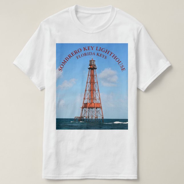 Camiseta Sombrero Key Lighthouse Flórida Keys T-Shirt (Frente do Design)