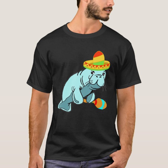 Camiseta Sombrero Sea Lion Mexicano Seal Baby Fiesta Costum (Frente)