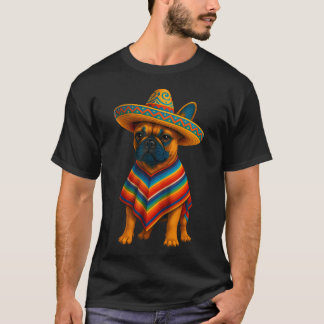 Camiseta Sombrero Tacos Fiesta Amante de Bulldog Francês Ci
