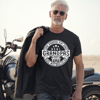 Camiseta Some Grandpas Play Bingo Real Grandpas Ride Motorc