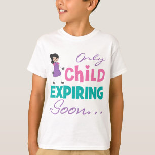 Camiseta Somente Criança Expirando Em Breve