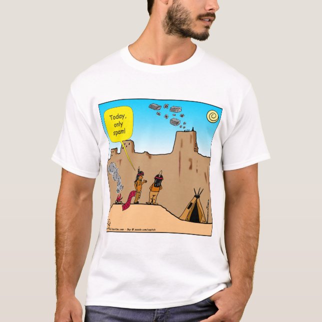Camiseta somente desenhos animados do Spam 974 (Frente)