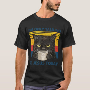 Camiseta Somente Falando com Jesus Café Preto Cristão