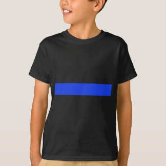 Camiseta Somente fonte de linha azul fina