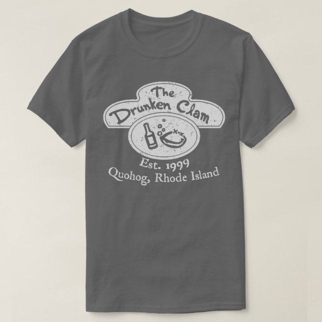 Camiseta Somente Frente de Clam Bêbada (Frente do Design)