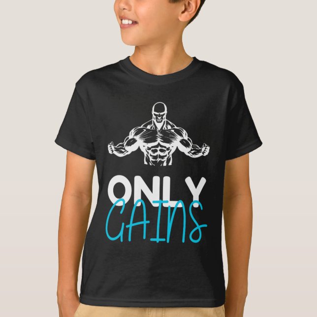 Camiseta Somente ganha Malhação Engraçada De Gym, Edifício  (Frente)