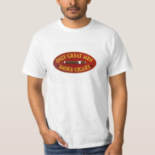 Camiseta Somente grandes charutos do fumo dos homens