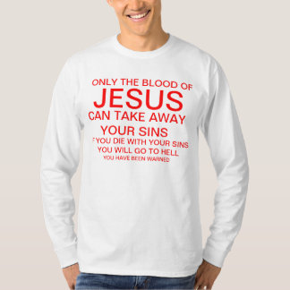 Camiseta Somente o sangue de Jesus