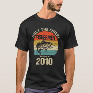 Camiseta Somente Os Melhores Pescadores Nasceram Em 2010 Di