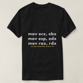 Camiseta Somente os programadores reais podem ler este códi