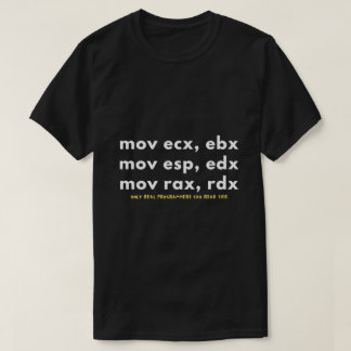 Camiseta Somente os programadores reais podem ler este códi