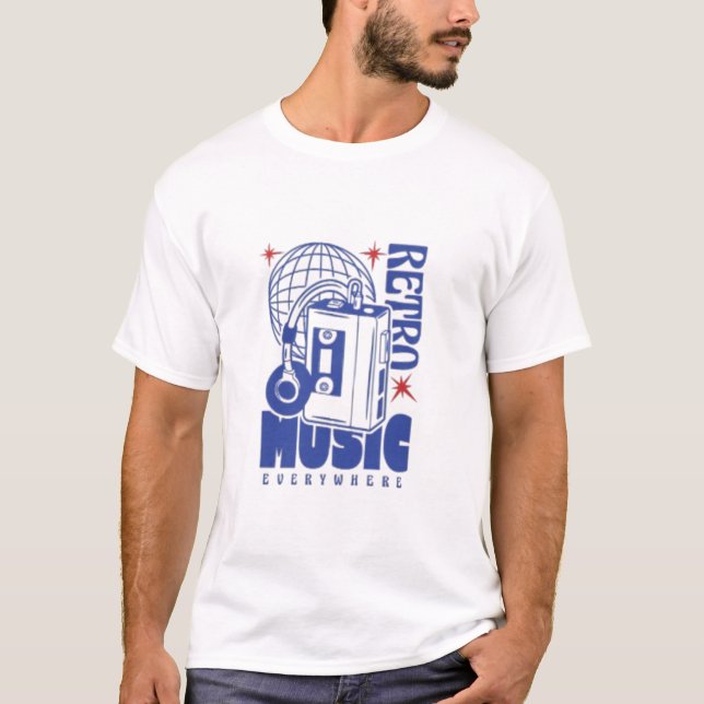 Camiseta 🎵 "Somente Vibes de Retro" (Frente)