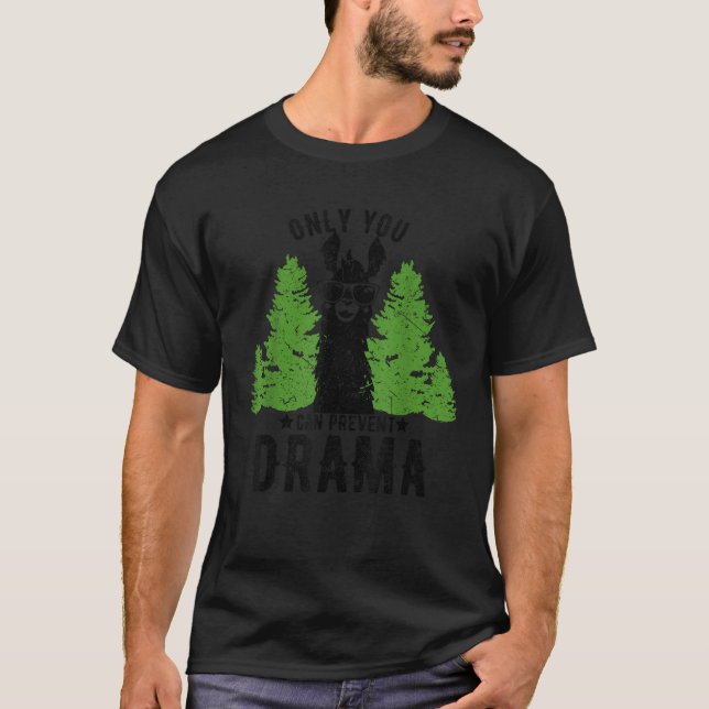 Camiseta Somente você pode evitar presente de Llama de dram (Frente)