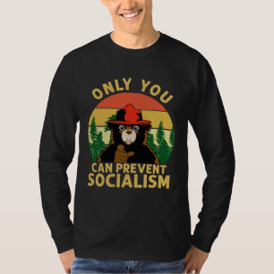 Camiseta Somente Você Pode Prevenir o Urso do Socialismo Ac