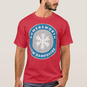Camiseta Somersworth New Hampshire NE Winter Snowflake