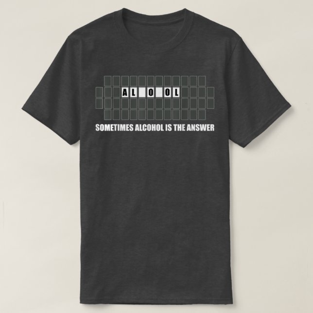Camiseta Sometimes Alcohol Is The Answer Drinking  (Frente do Design)