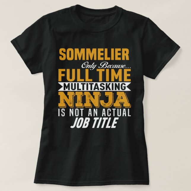 Camiseta Sommelier (Frente do Design)
