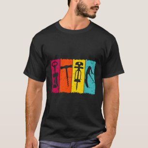 Camiseta Sommelier Wine Bebendo Provando Corkscret Wine Ope