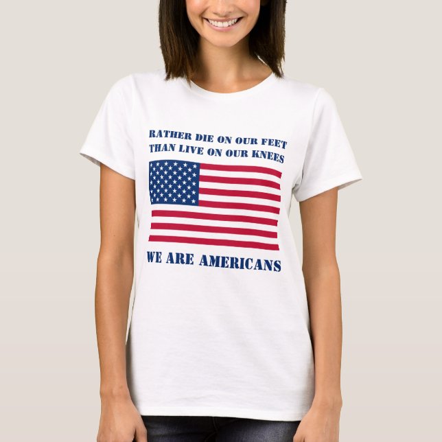 Camiseta Somos americanos (luz) (Frente)