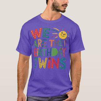 Camiseta Somos As Gêmeas De Aniversário 1