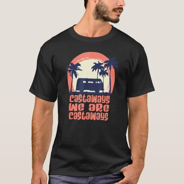Camiseta Somos Castaways - Beach Vibe Catchy Lyric Heat O (Frente)
