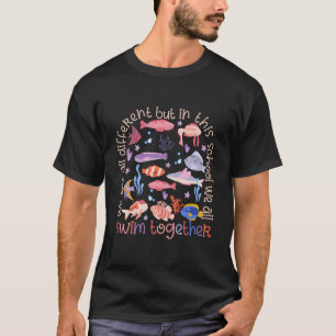 Camiseta Somos Diferentes, Mas Nesta Escola Todos Temos Nat