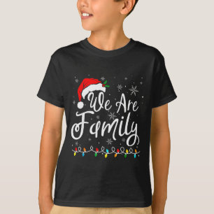 Camiseta Somos Família 2025 Pijama de Natal Divertido Combi