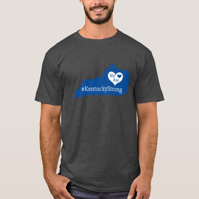 Camiseta Somos KentuckyStrong State Silhouette com Coração (Frente)