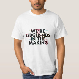 Camiseta Somos LEDGER-nds no Fazer - Humor Contabilístico