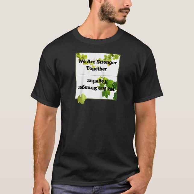 Camiseta Somos Mais Fortes Juntos Raglan (Frente)