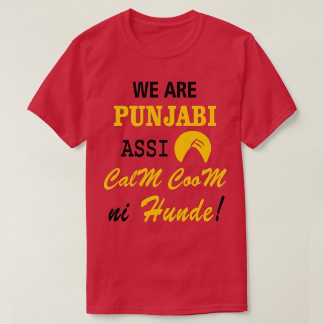 CAMISETA SOMOS PUNJABI (Frente do Design)
