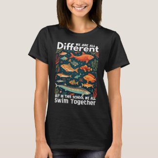 Camiseta Somos Todos Diferentes, Mas Nesta Escola
