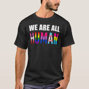 Camiseta Somos Todos Do Orgulho Humano Ally Rainbow Lgbt Fl
