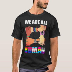 Camiseta Somos Todos Do Orgulho Humano Ally Rainbow Lgbt Fl