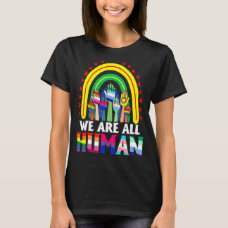 Camiseta Somos Todos Do Orgulho Humano Ally Rainbow Lgbt Fl