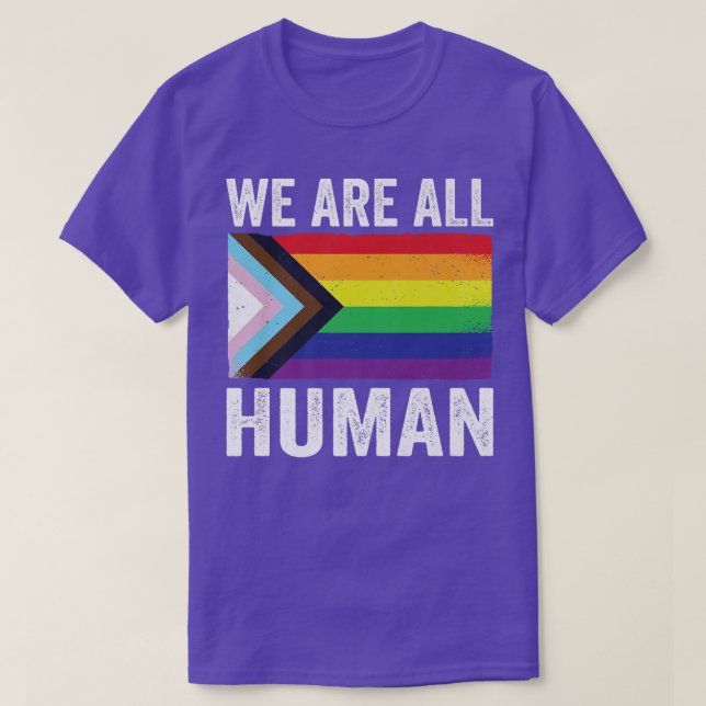 Camiseta Somos Todos do Orgulho Humano Mês LGBTQ Orgulho Ne (Frente do Design)