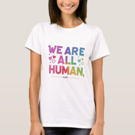 Camiseta Somos todos do orgulho LGBTQ humano