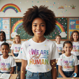 Camiseta Somos todos do orgulho LGBTQ humano
