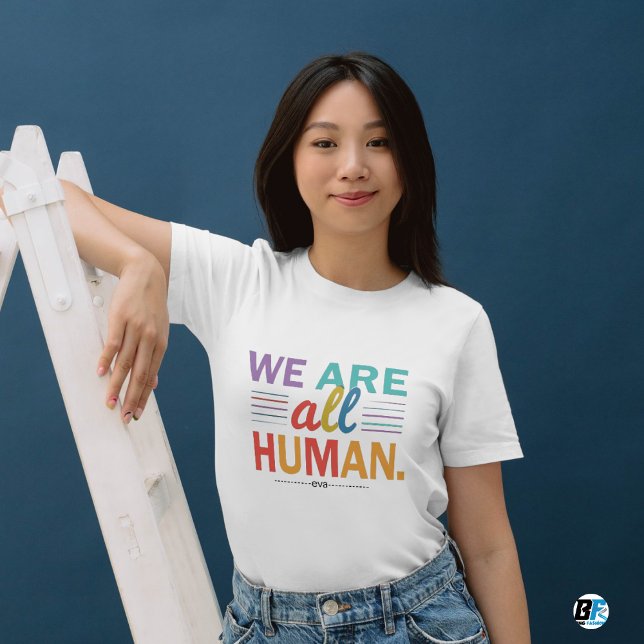 Camiseta Somos todos do orgulho LGBTQ humano (Criador carregado)