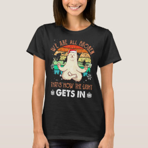Camiseta Somos todos Gatos Quebrados, é assim que a luz ent